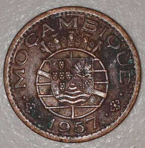 1957 - 50 CENTAVOS - MOCAMBIQUE - MOZAMBIQUE - (Bronze)